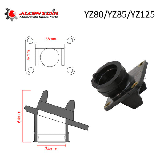 ZSDTRP ZS MOTOS carburetor intake adapter for Yamaha YZ125 YZ80 YZ85 Q
