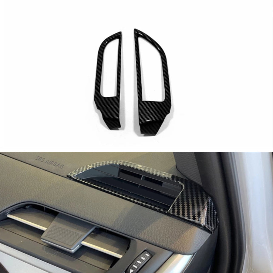 For 21-2024 for Toyota for Sienna Inner Dashboard Air Vent Cover Trim Carbon Fiber Style