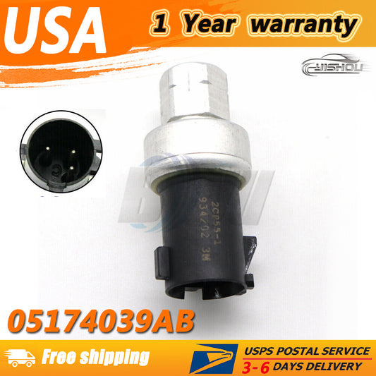 Air conditioning pressure sensor switch 05174039AB is suitable for Chrysler , for Dodge , for Jeep , for Plymouth , and for Ram Q