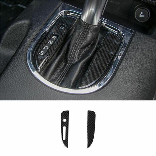 for Ford for Mustang 2015-2022 Carbon Fiber Console Electronic Handbrake Decoration