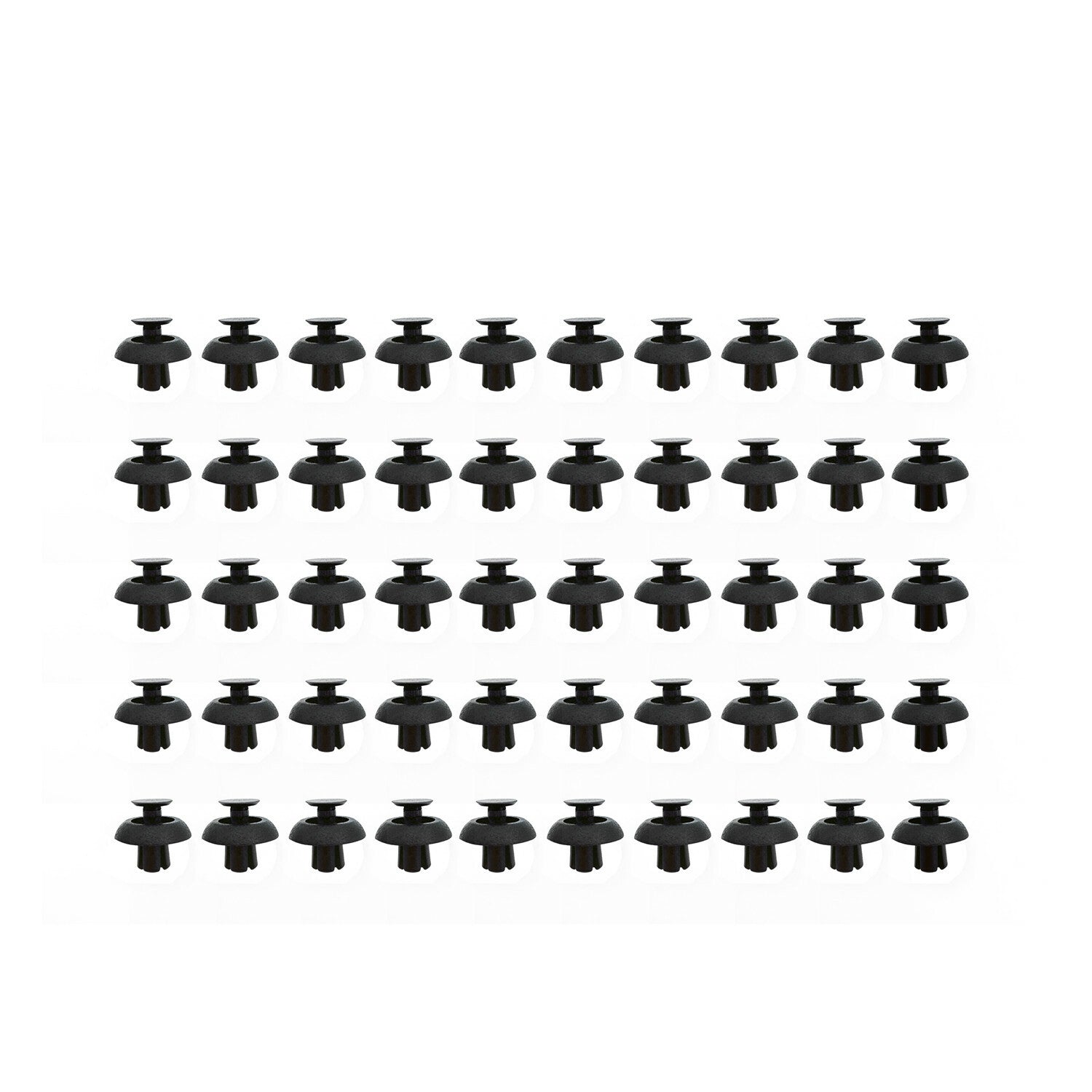 50Pcs Plastic 8mm Hole Car Rivets Fastener Fender Bumper Push Clip n