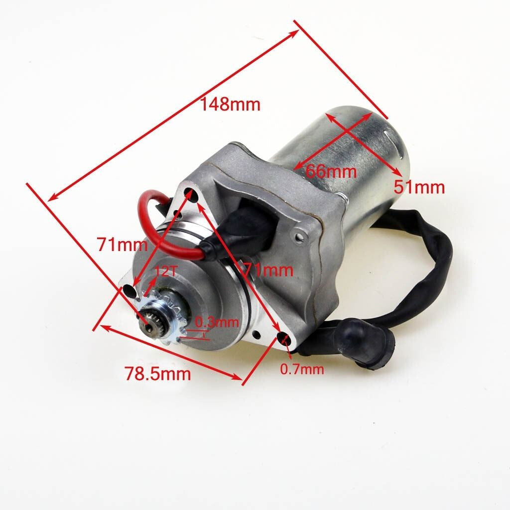 3-bolt electric starter motor solenoid valve 90cc 110cc 125cc All-terrain vehicle GO Go-kart Pit Bike SSR