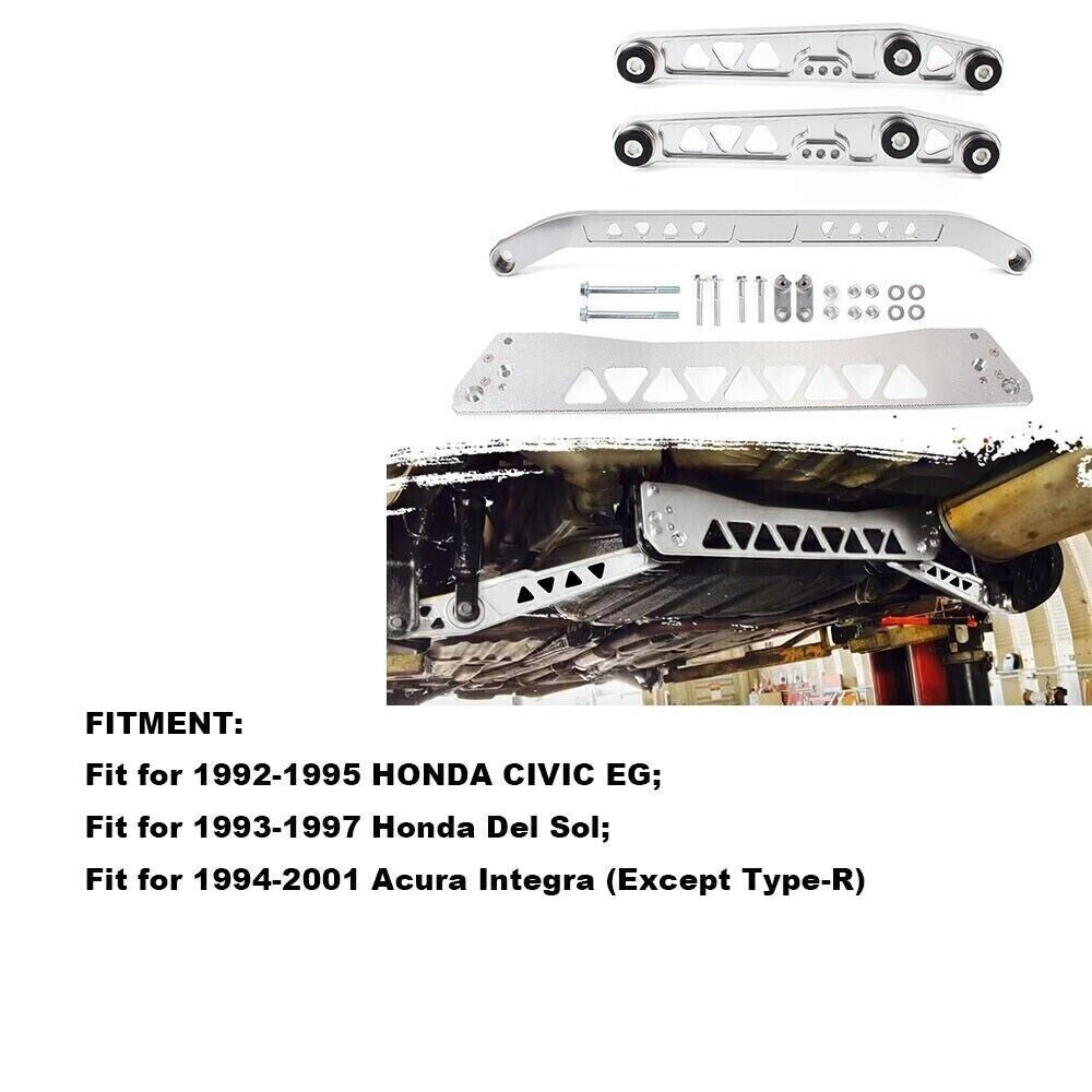New Subframe Brace+Rear Lower Control Arm+Tie Bar for Honda for Civic 1992-1995 EG