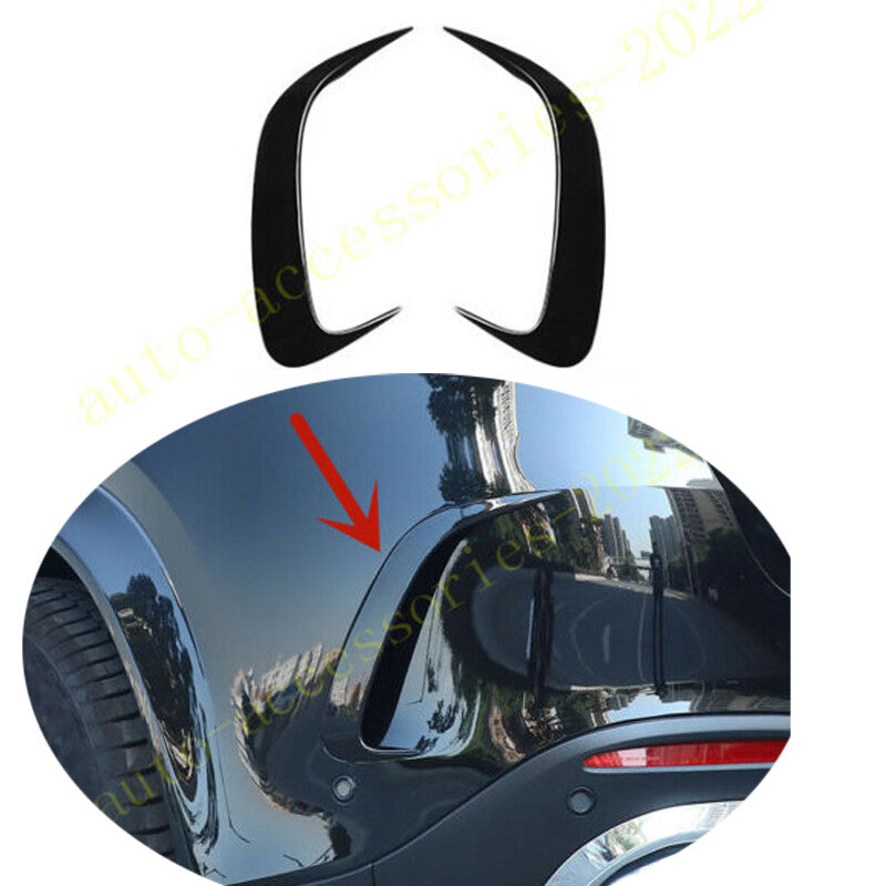 Black Rear bumper Air Vent Outlet Fender Cover for Benz GLE 350 450 2020-2023