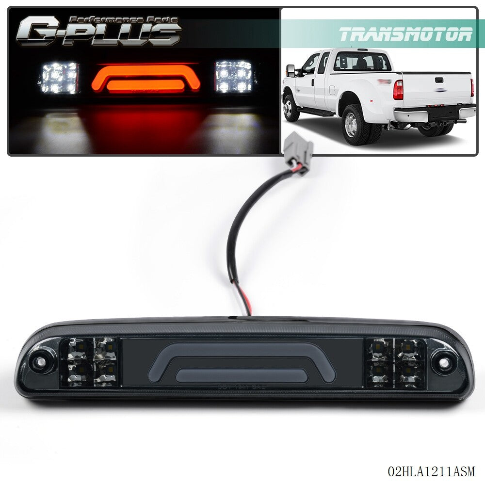 LED Third Brake Light Smoked For 99-16 for F250 F350 Super Cargo - v