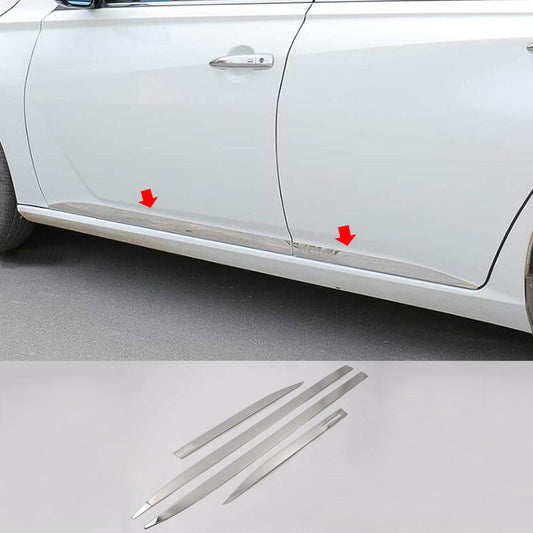 for Nissan Altima/Teana 2019-24 Chrome Steel Side Door Body Guard Molding Strip