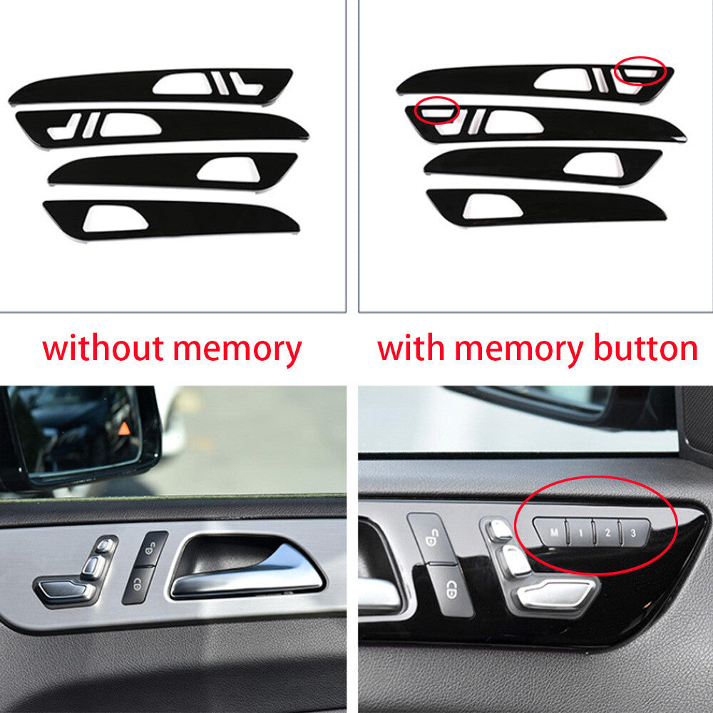 Carbon fiber ABS interior door panel trim suitable for GL, GLE, GLS, ML, W166 (2013-2019) n
