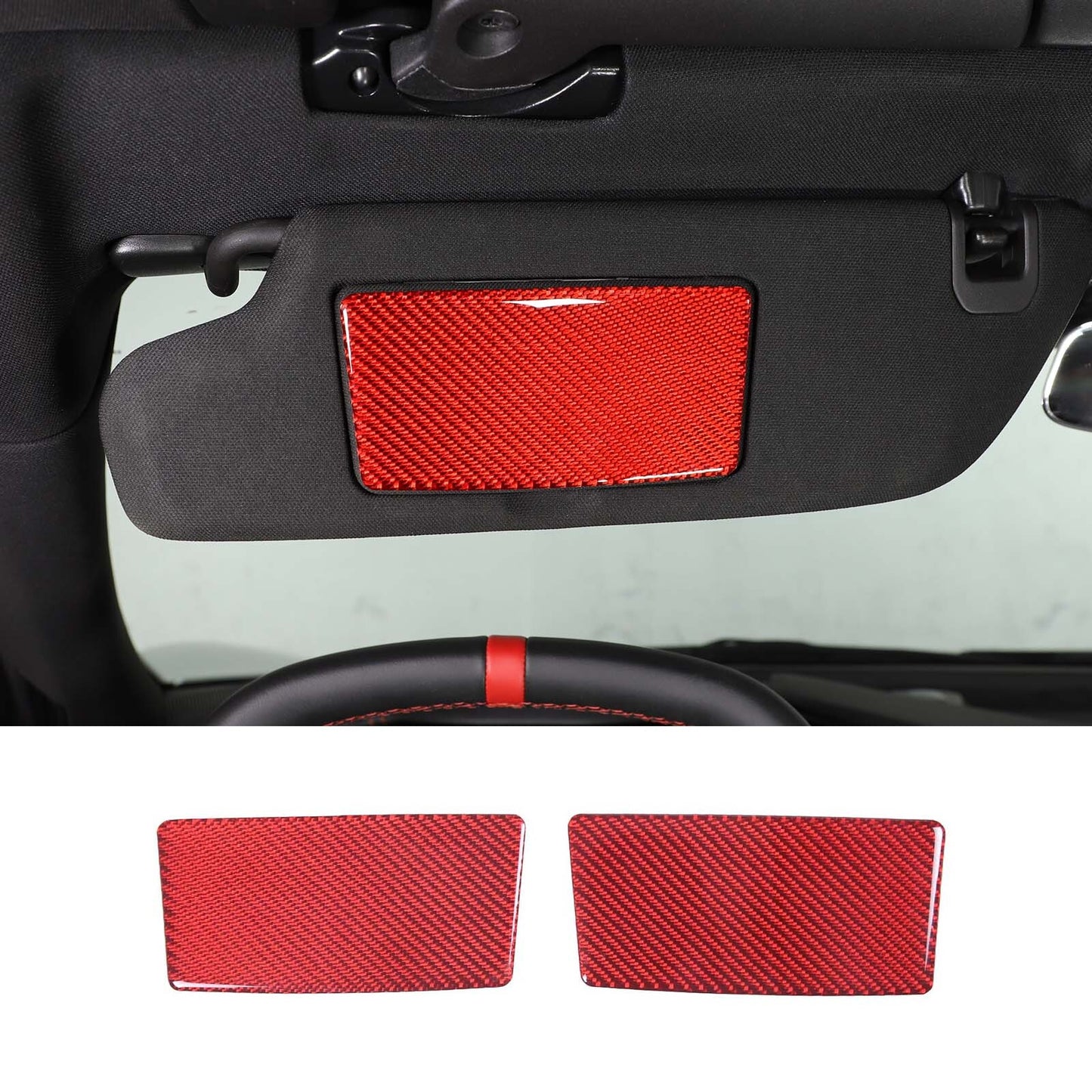 ABS carbon fiber exterior fuel tank cap decoration suitable for Tacoma 16-22- v