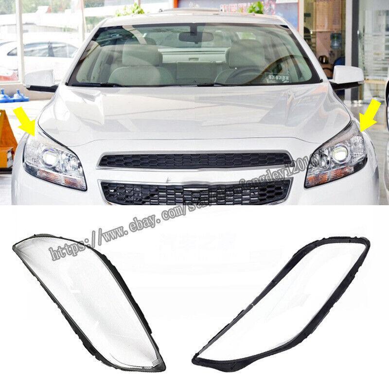 for Chevrolet Malibu 2012-2014 Headlight Lens Headlamp Cover Left and right 2pcs