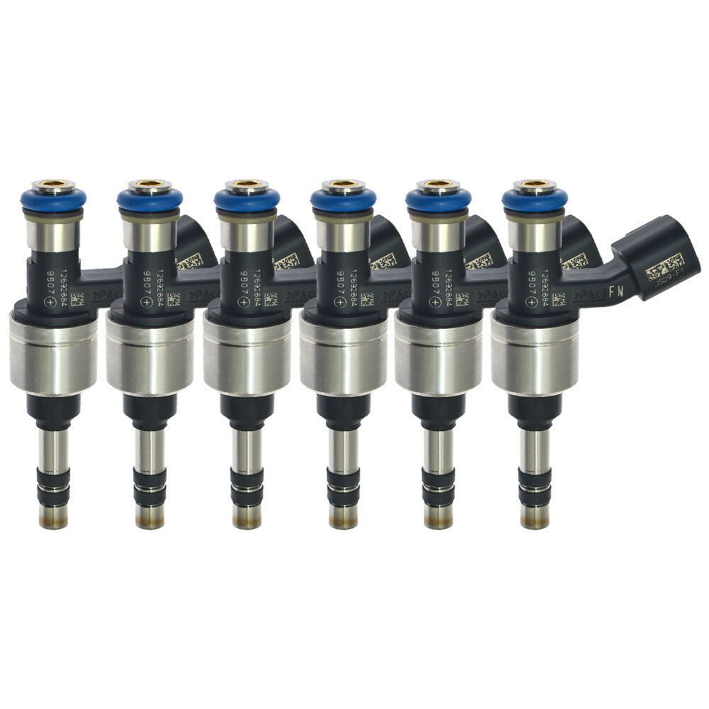 Set of 6 Fuel Injectors 12692884 for Buick for Cadillac for Chevrolet Camaro for GMC Acadia