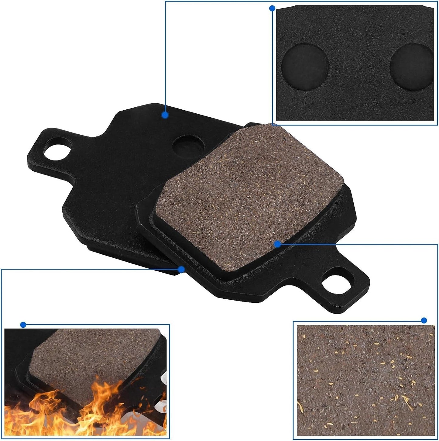 Front and Rear Brake Pads for Yamaha X-Max 125 2010-2016, X-Max 125 R Sport 2011