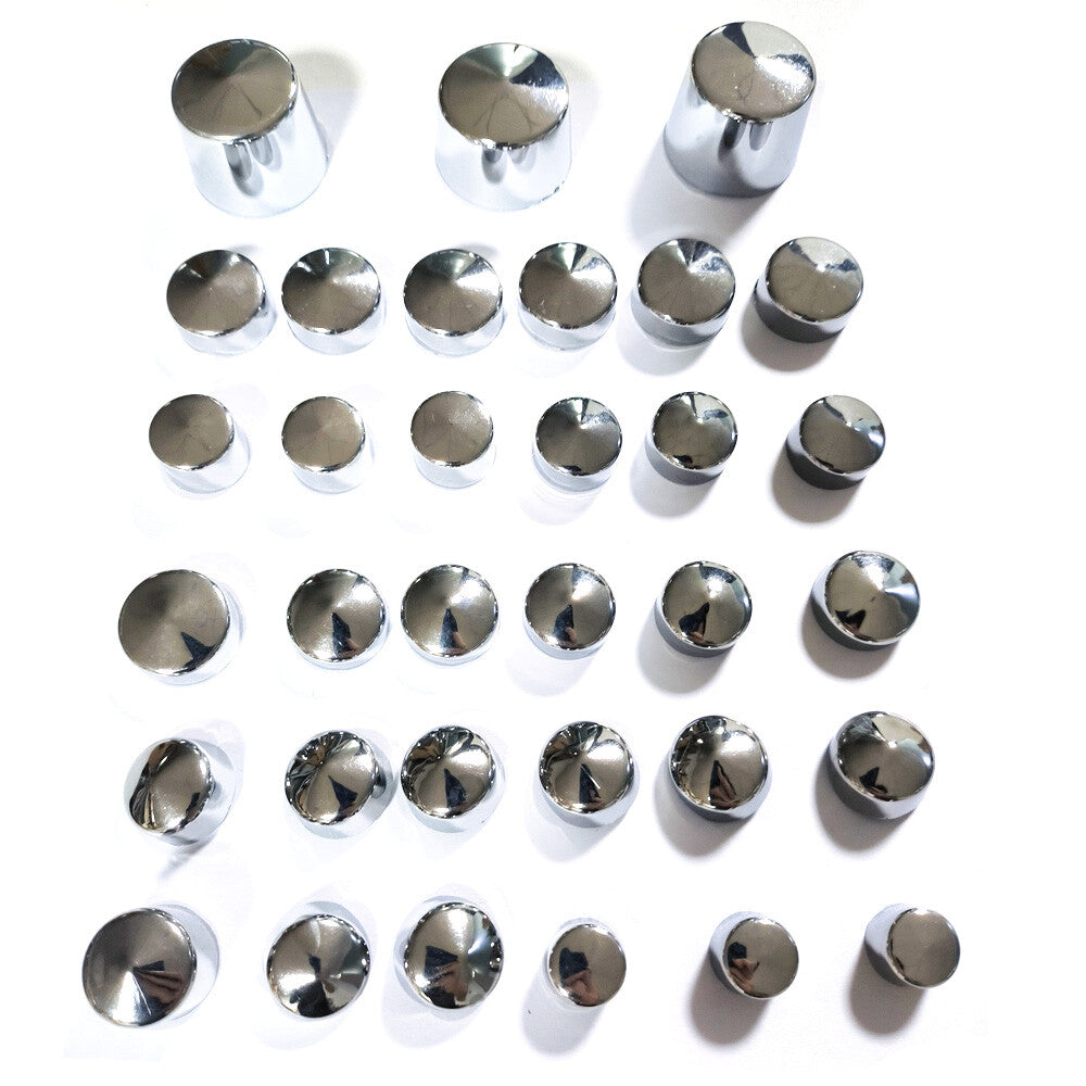 Chrome bolt trim caps fit for Harley Softail DOHC engines 2000-2006- n