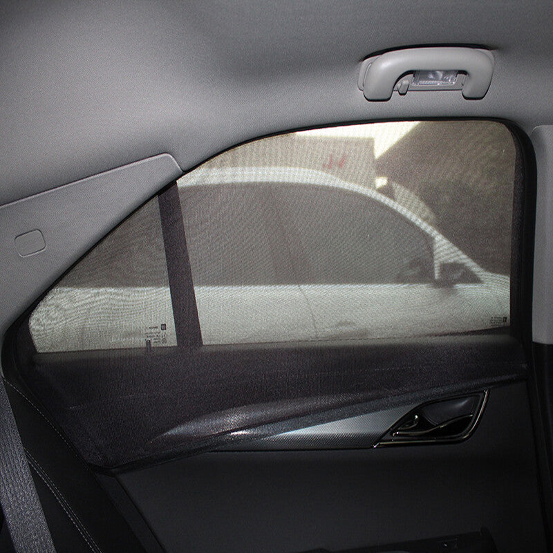 2pcs Car side window mesh fabric shield sun visor UV protection film - n
