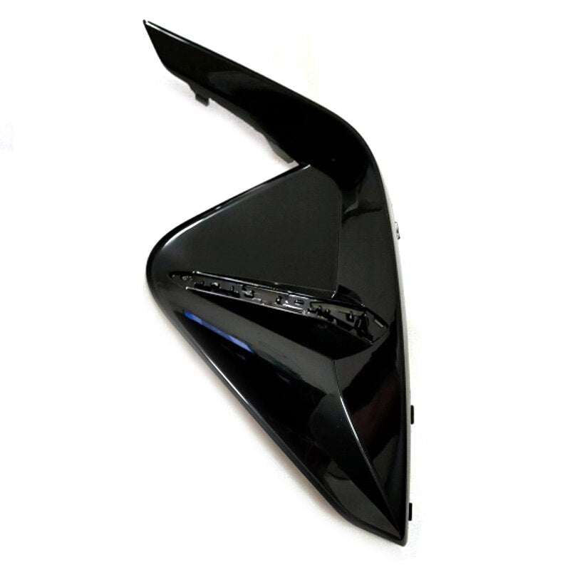 One pair of new black front fog light covers with chrome trim on the bumper, suitable for JAC J7 2020-2022.