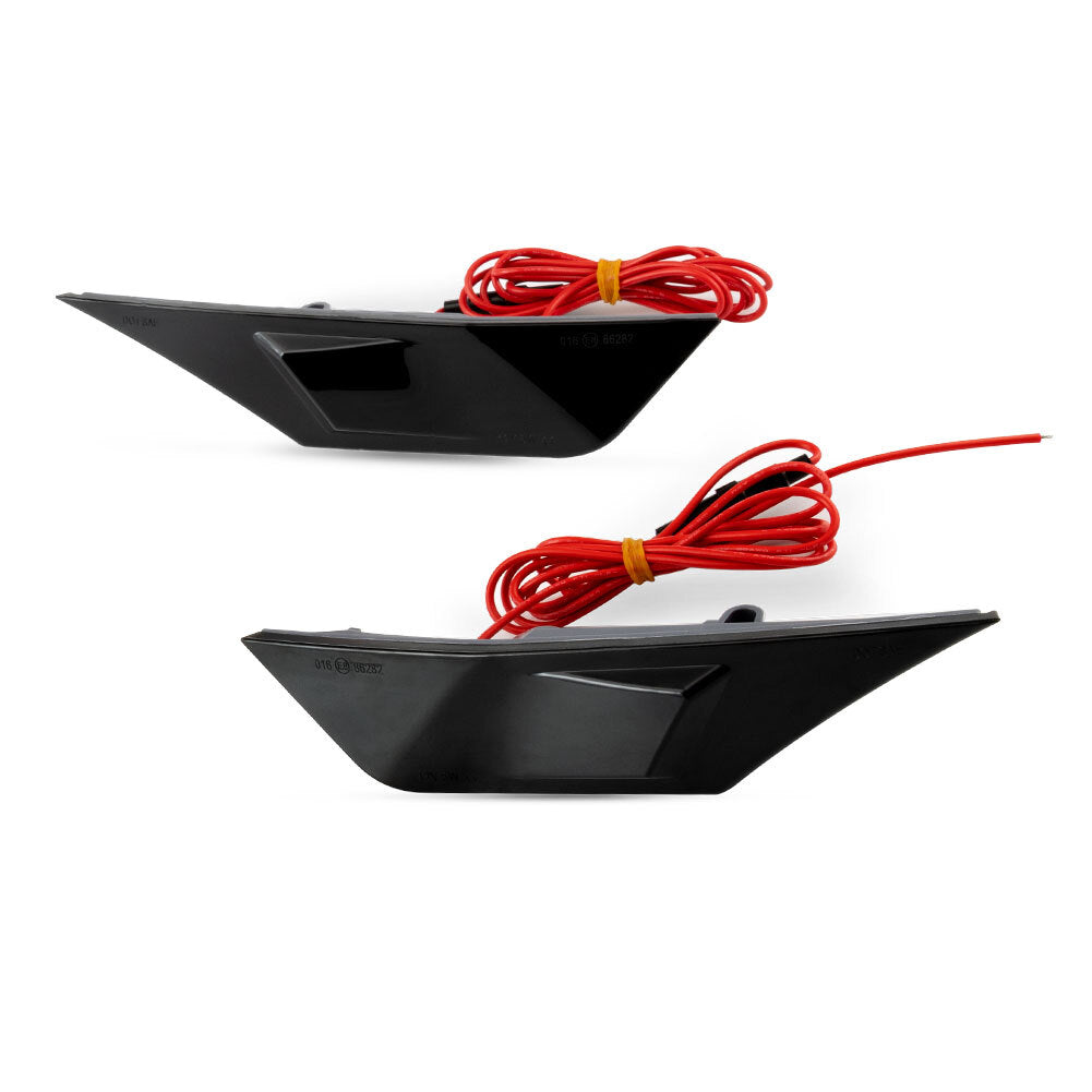 2x LED Smoke Lens Bumper Turn Signal Side Marker Lights 2016-21 for Honda for Civic