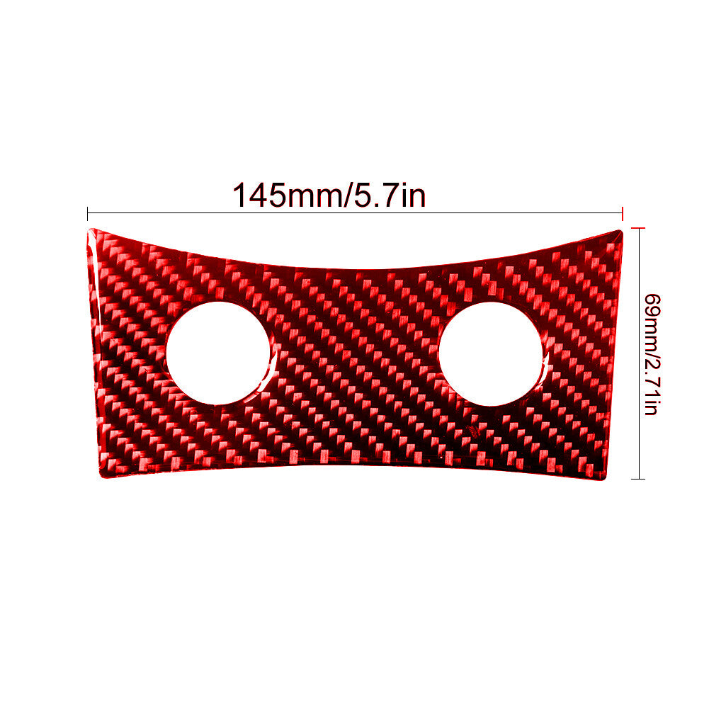 Carbon Fiber Headlight Switch Cover Trim for Dodge for Challenger 2008-2014 Type A v