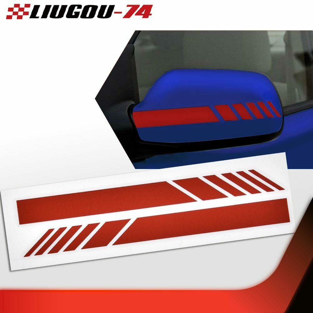 Red suitable for car accessories rearview mirror 5D sticker vinyl stripe decal