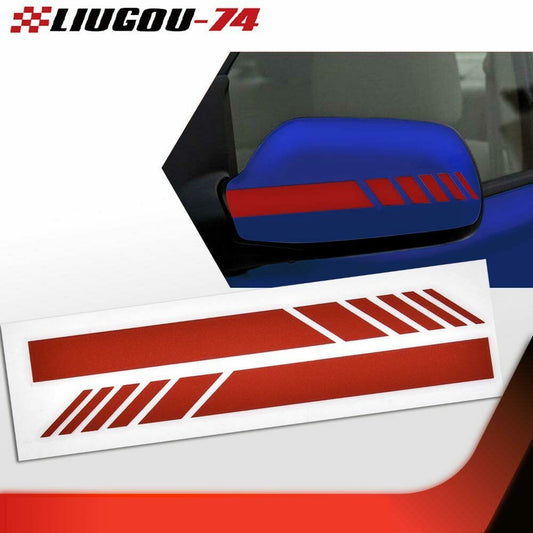Red suitable for car accessories rearview mirror 5D sticker vinyl stripe decal