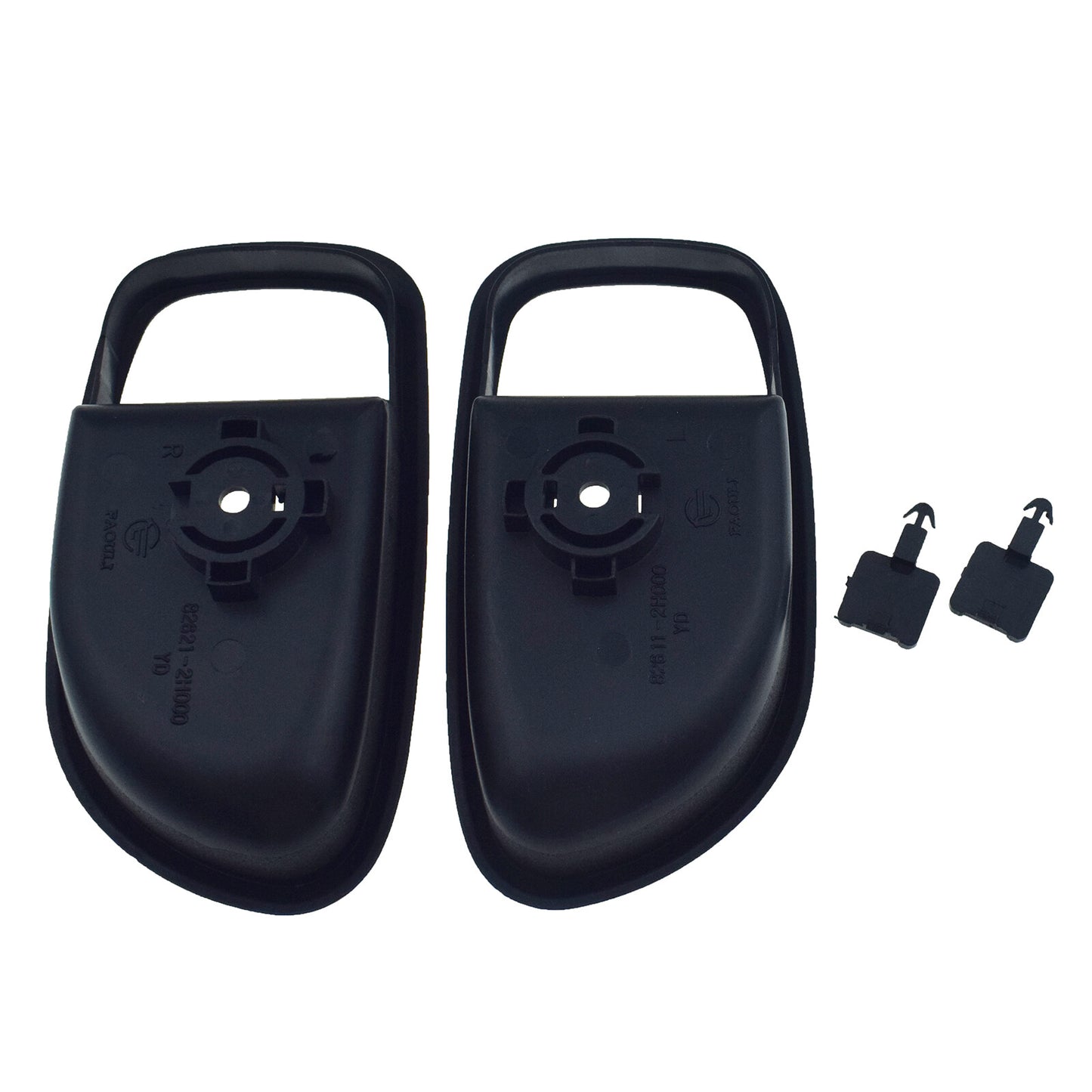 Pair Interior Door Handle Bezel Left  Right Side For 2007-2010 for Hyundai for Elantra