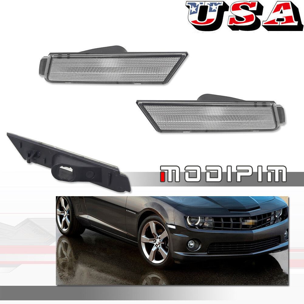 For 2010-15 for Camaro Clear Lens Front Side Marker Light Housing Replacement Kit - v