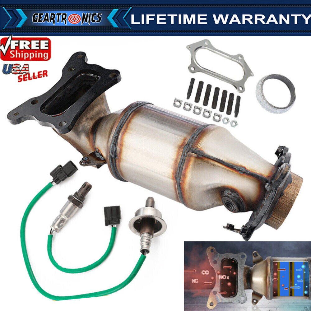 Catalytic Converter with UpDownstream O2 Sensors For 2008-12 for Honda Accord 2.4L