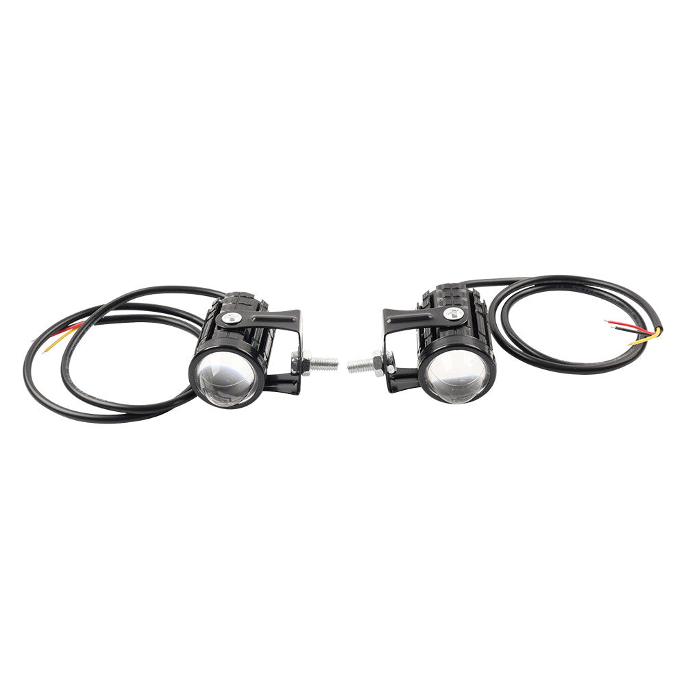 2X Headlight Driving Spot Light Fog Lamp Hi-Lo Beam Motorcycle UTV ATV Universal