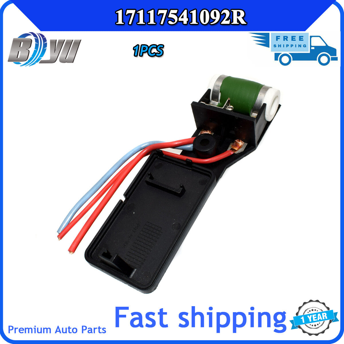 Engine cooling fan resistor 17117541092R, suitable for Mini Cooper R50 R52 R53. (03-08) v