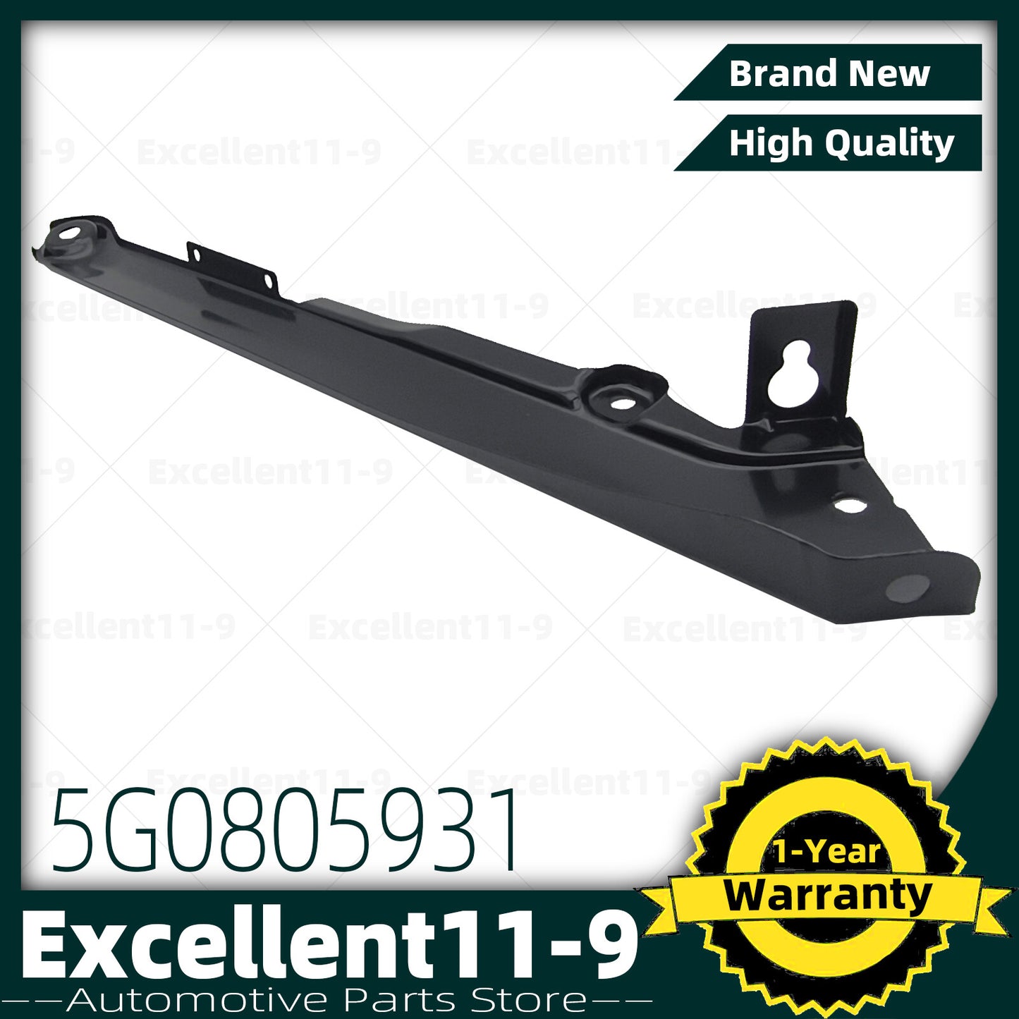 Front left radiator bracket 5G0805931, suitable for e- for Golf 2014-2021 / for Golf 2013-2020. n