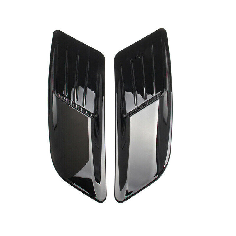 1Pair Universal Fit Decorative Air Intake Cover Car Hood Scoop Vent Bonnet Cover v