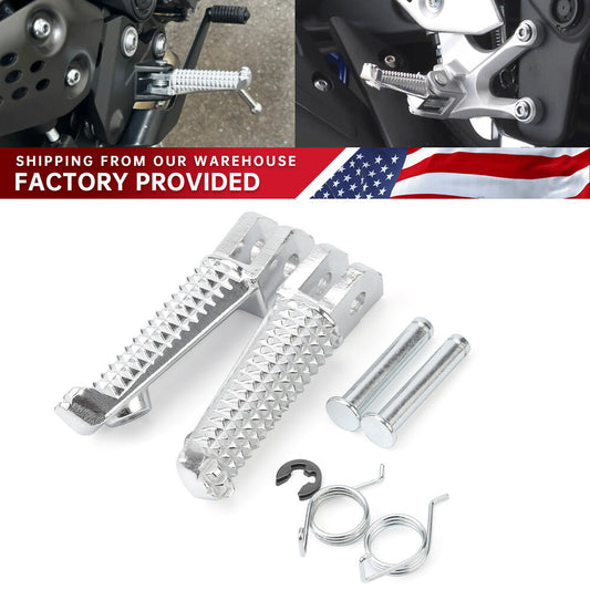 Rider Front Foot Pegs Adapters for YAMAHA YZF-R3/R25 MT-25/MT03/MT09 FJ09 MT-09 Q