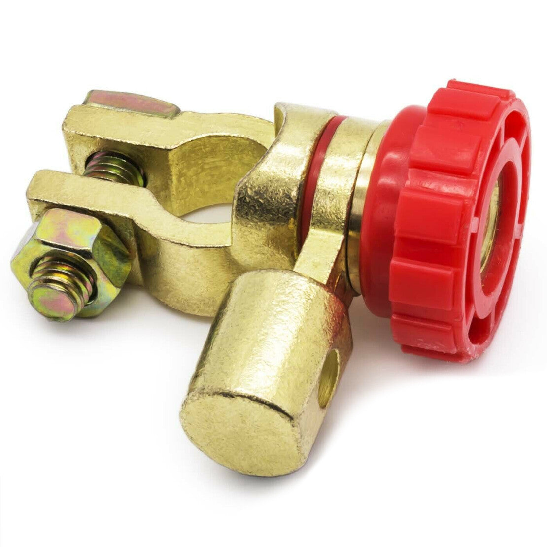 Universal Car Battery Disconnect Switch Isolator Cut Off Switch 17mm (Red) Q