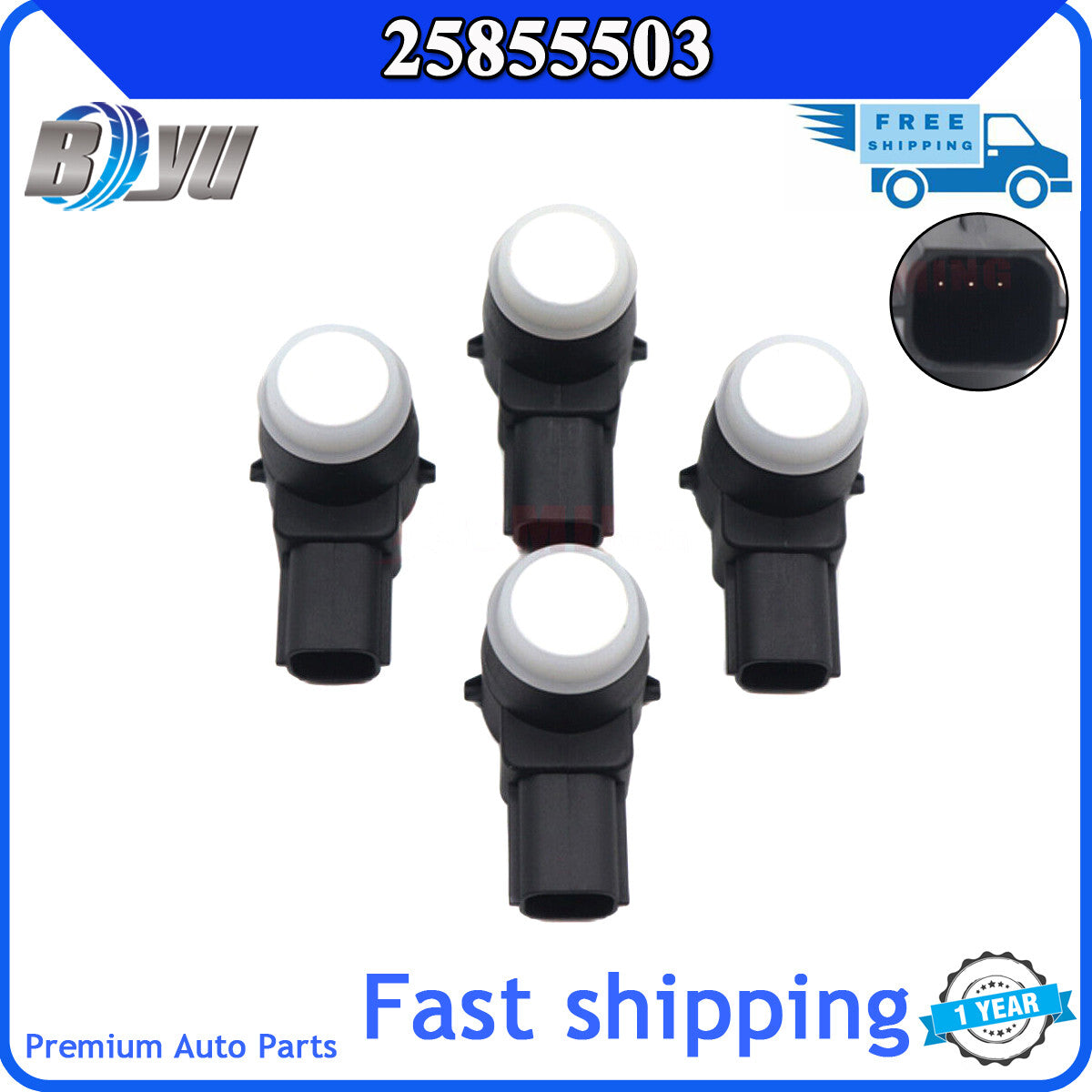 25855503 4x PDC Parking Sensor For Cadilac CTS for Buick Enclave for Chevrolet Silverado Q