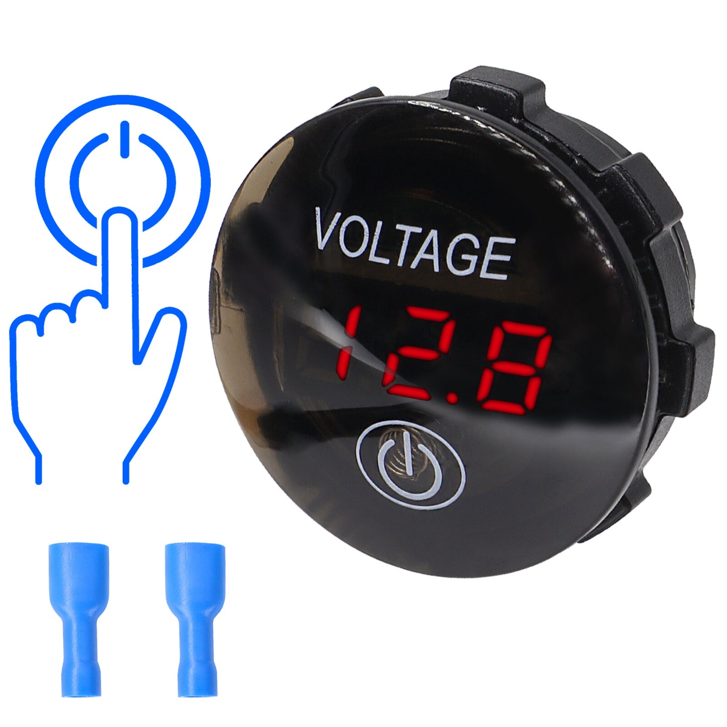 12V-24V Car Motorcycle Capacity Battery Display 5/48V LED Digital Voltmeter Car Q