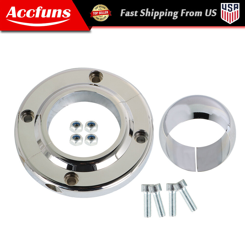 Universal steering column floor mount for 2-inch column rotation SBC BBC 350- n