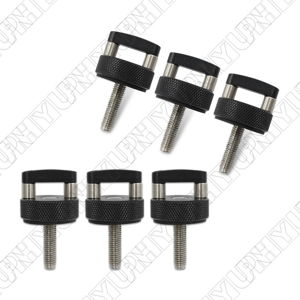 6Pcs Black Hard Top Quick Release Bolts for Jeep for Wrangler JK JL  Gladiator JT