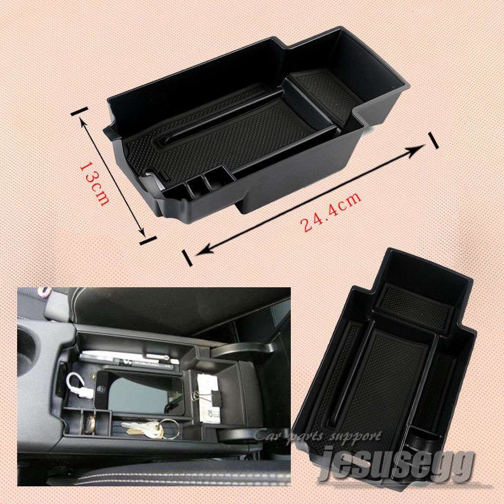 Black Interior Armrest Storage Box Holder for Benz A180 A200 A260 B180 B200 W246 Q