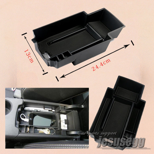 Black Interior Armrest Storage Box Holder for Benz A180 A200 A260 B180 B200 W246 Q