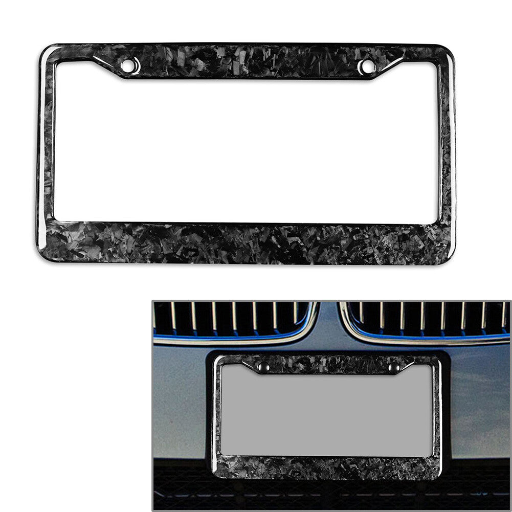 Universal American Canada Forged Pattern License Plate Frame Cover With Screw
