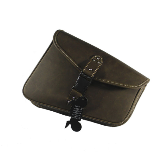 Vintage Tea PU Leather Right side Saddlebag Saddle Bag for Harley Sportster 883 Q