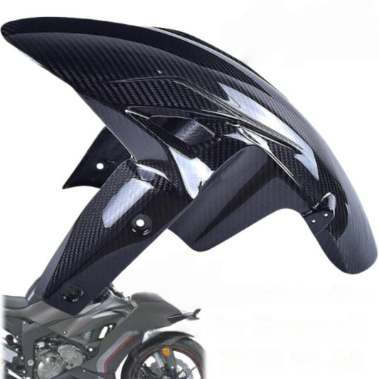 for Kawasaki ZX-6R 2019-2024 Carbon Fiber Front fender Mud Guard Hugger Twill Q