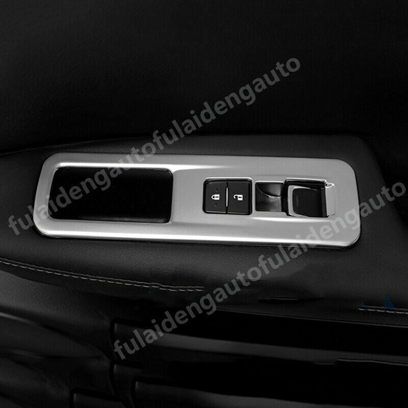 2P for Lexus RX350 RX450H 2016-2021 Silver Inner Window Switch Panel Cover Trim