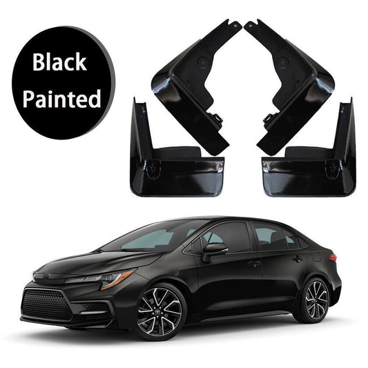 Black Splash Guards Mud Flaps Mud Guards Fender for Toyota for Corolla Sedan 20-2024