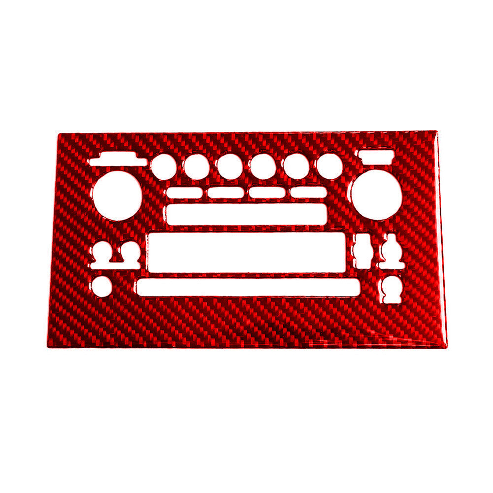 Red Carbon Fiber Center Console Storage Box Cover Trim for Camry 2012-14 v