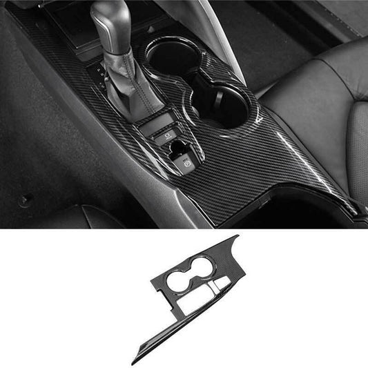 For Toyot@a for Camry 2020-2023 Carbon ABS Center Console Gear Shift Panel Trim 1PC n