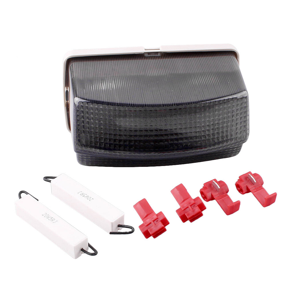 Smoke Integrated LED Rear TailLight Turn Signals For 1991-1995 for YAMAHA FZR1000