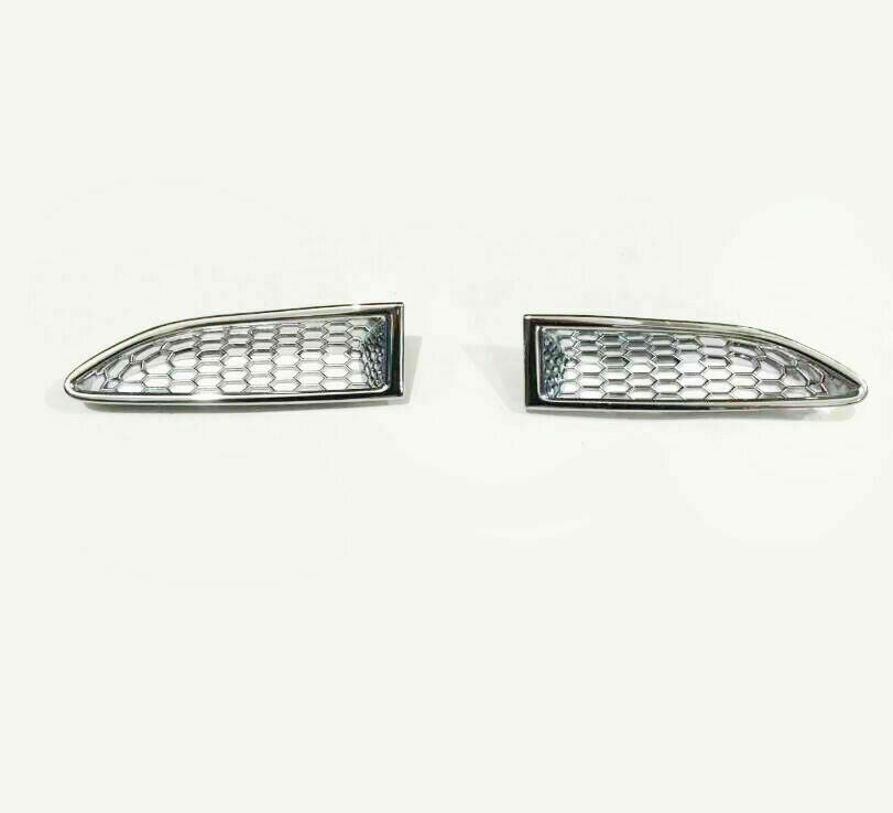 2p Chrome Front Bumper Fog Light Lamp Cover Trim For Highlander 2014-2016 v