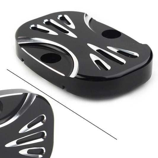 for Harley Electra Glide Road King FLHT 1x Rear Brake Master Cylinder Cover Q