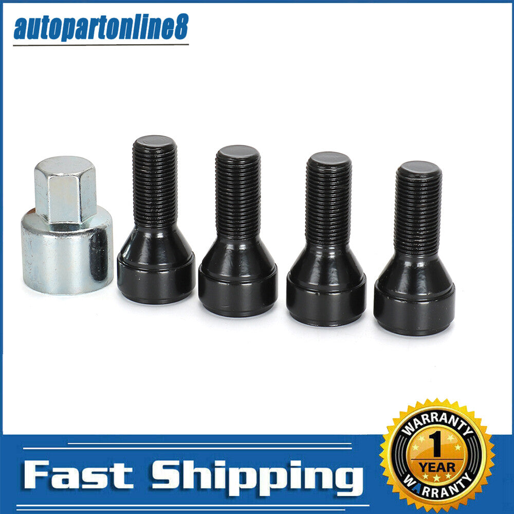 5PCS 36136792851 Wheel Lock Set Anti Theft Lug Nuts Bolt Fits for BMW M14*1.25 Q