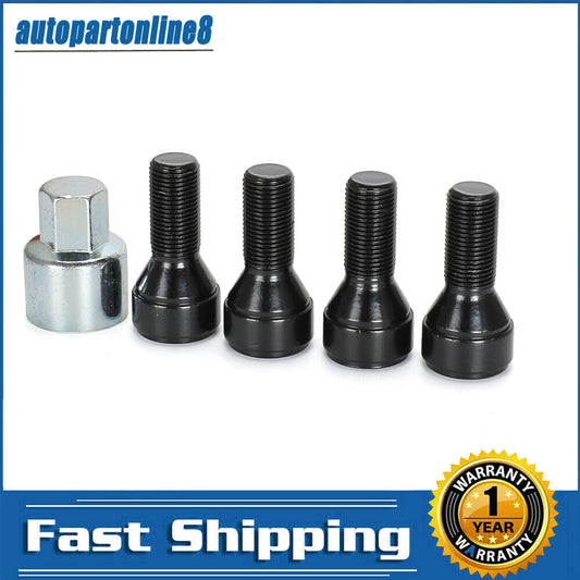 5PCS 36136792851 Wheel Lock Set Anti Theft Lug Nuts Bolt Fits for BMW M14*1.25 Q