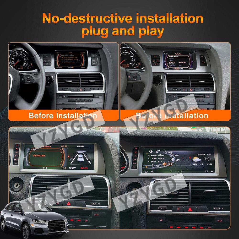for Audi Q7 2005-2009 Stereo CarPlay Car Radio GPS Navigation Multimedia Player
